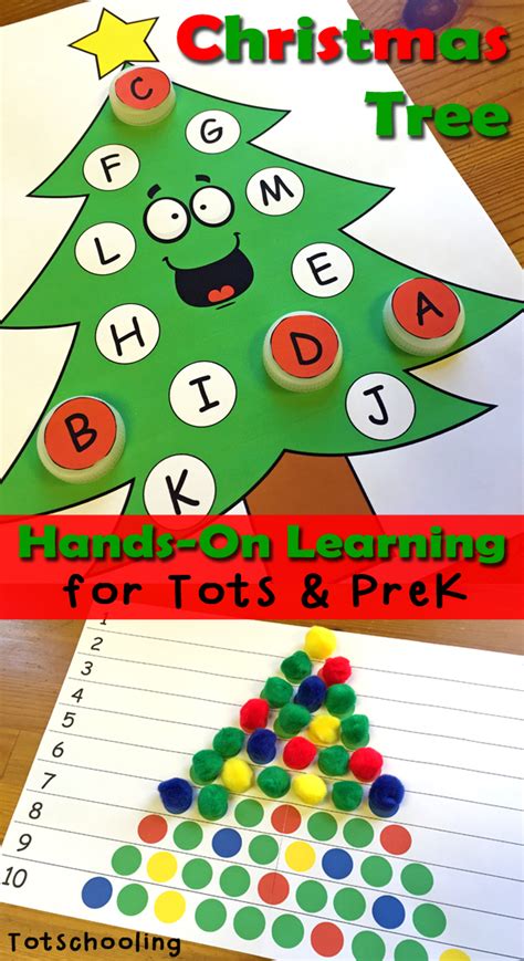 childslearning christmas tree learning activities  toddlers prek