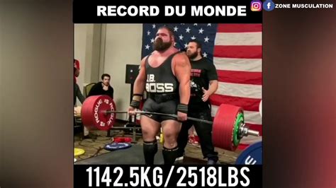 daniel bell signe  nouveau record du monde de deadlift youtube