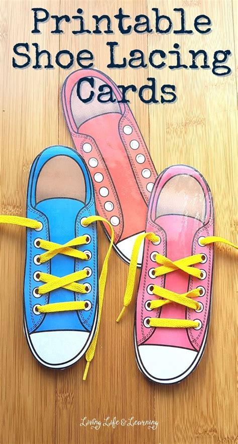 printable shoe lacing cards   shoe laces lacing cards learn