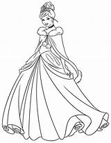 Colorare Principessa Principesse Aurora Cenerentola Colora Prinzessin Ariel Tiana Visita Mandala Pagine Animati Cartoni sketch template