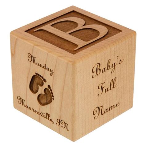 personalized baby block craft  family