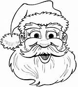Santa Coloring Claus Christmas Drawing Clip Pages Kerstman Outline Clipart Printable Face Kids Book Cliparts Sketch Library Filminspector Popular Very sketch template