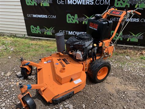 scag commercial hydro walk  mower hp kaw   month lawn mowers  sale