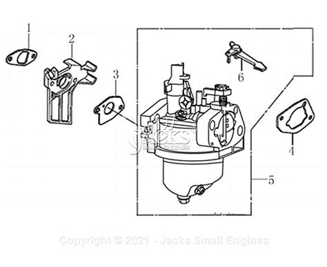 generac  parts diagram  engine  carburetor