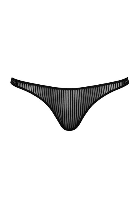 sheer striped lace panty panty kiki de montparnasse