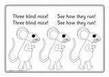 Mice Blind Three Colouring Sparklebox sketch template