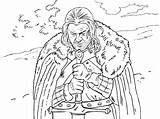 Thrones Eddard Coloriages Colouring Starck Ned Designlooter sketch template