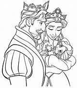 Coloring King Pages Princess Tangled Queen Disney Baby Rapunzel Printable Kids Girls Pagess Their Color Coloringhome Print Adults sketch template