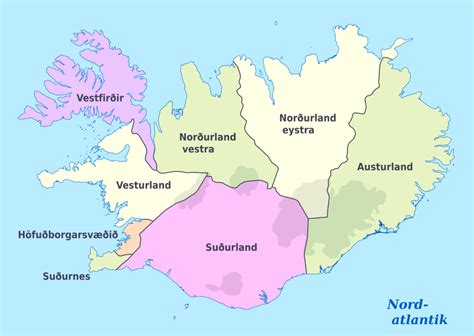 karte von island island karte  wissenswertes