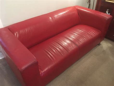 red leather ikea sofas  east  glasgow gumtree