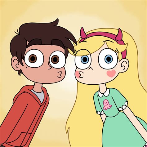 Star Butterfly And Marco Diaz Kissing A Fool By Deaf