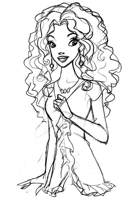 barbie hairstyle coloring pages barbie coloring pictures  pictures