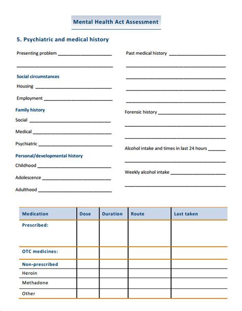 health assessment 8 free download for pdf sample templates