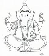 Coloring Pages Ganesha Ganesh Drawing Kids Colouring Ganpati Printable Bal Outline Cartoon Print Color Crop Drawings Nene Creatures Mythological Thomas sketch template