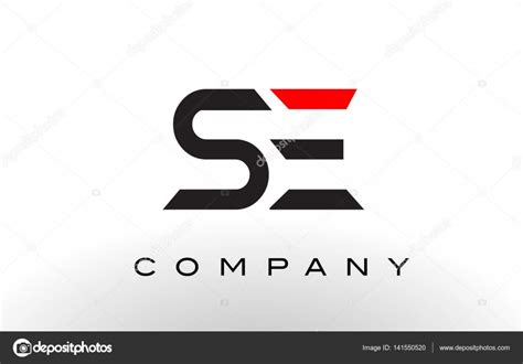 se logo letter design vector stock vector image  ctwindesigner