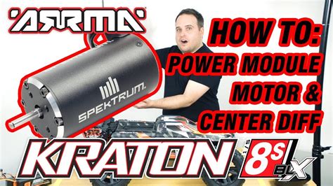 arrma kraton  official   guide power module centre diff removal features  arrma