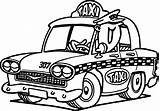 Taxi Coloring Cartoon Pages Cab Drawing Driver Transportation Cars Printable Kids Car Color Getdrawings Getcolorings Print Drawings sketch template