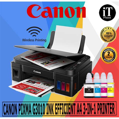 canon pixma g3010 ink efficient 3 in 1 inkjet printer print scan