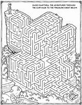 Coloring Maze Hard Pages Mazes Kids Printable Popular sketch template