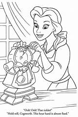 Cogsworth Fixing Colorear Princesas Mantle Clock sketch template