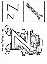 Alphabet Zipping Zippers Uppercase sketch template