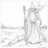 Coloring Lord Pages Rings Gandalf Print Getdrawings Ring Getcolorings sketch template