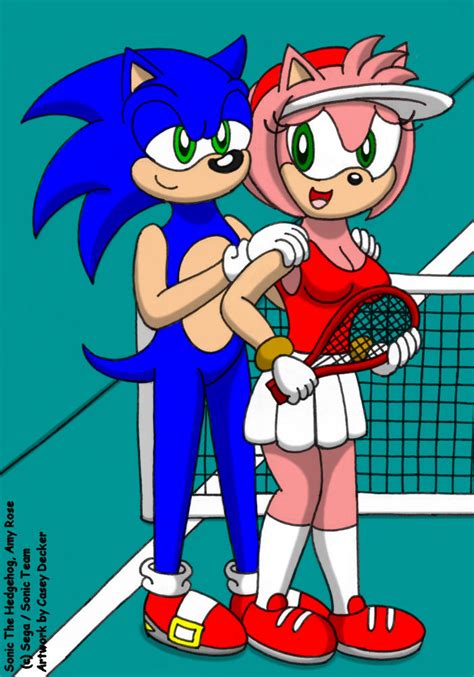 Sonic And Amy S Tennis Match By Caseydecker On Deviantart