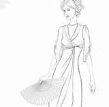 Coloring Fashion Adult sketch template