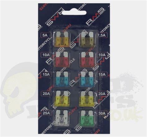 standard blade fuse set pack  pedparts uk