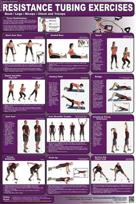 resistance band exercise chart  cool product assessments prices