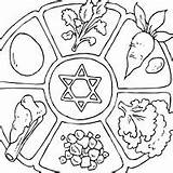 Passover Seder Coloring Plate Pages Meal Printable Clipart Surfnetkids Fun Food Kids Crafts Color Printables Drawing Sheets Activities Bible Undead sketch template