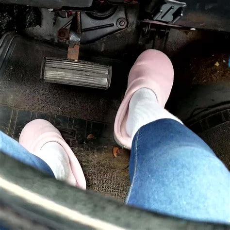 Pump That Pedal Jane Domino Revving The Coronet Pink Slippers And Socks Pov