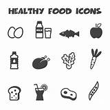 Food Healthy Icons Symbols Vector Mono Clipart Illustration Vecteezy Stock Colourbox Preview sketch template