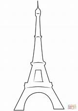 Eiffelturm Francia Facil Supercoloring Ausmalen Ausmalbild Eifel Categorías Torres Segnalibri Gabby Pintar Camisetas Categorie sketch template
