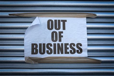 business sign stock image image  fail closure