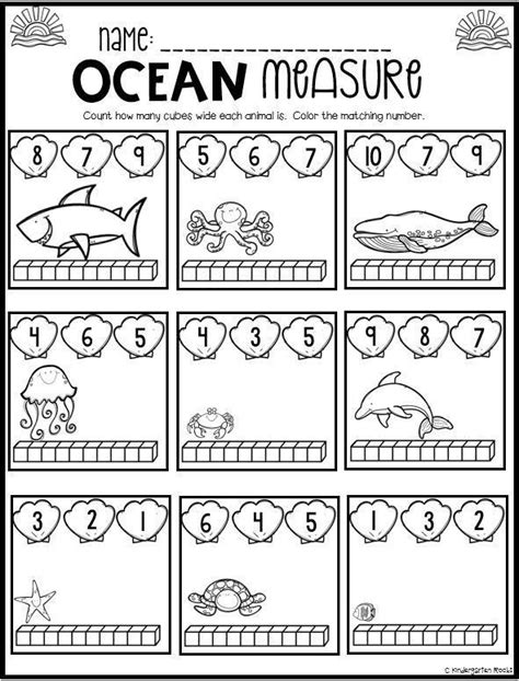 oceans worksheet  kindergarten