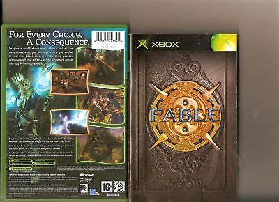 fable xbox  box  rpg ebay