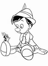 Pinocchio Colorare Disney sketch template