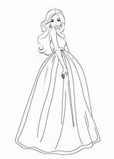 Barbie Coloring Pages Girls Princess Printable Kids Dress Print Color Friends Colouring Gown Colorin Cute Mermaid Fantasy Read Getcolorings sketch template