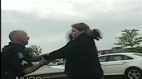 woman caught on dashcam sucker punching officer