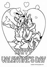 Coloring Valentines Pages Donald Duck Browser Window Print sketch template