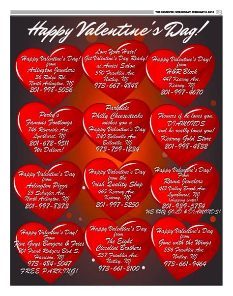 valentines day promotions  observer