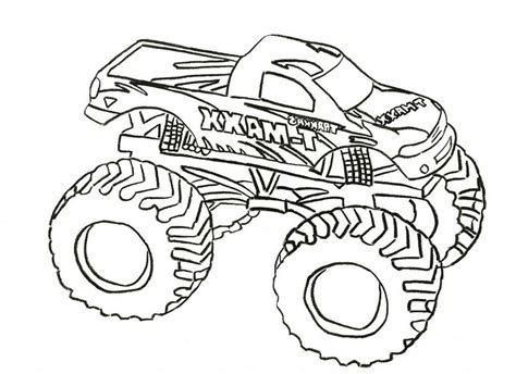 monster jam coloring page coloring home