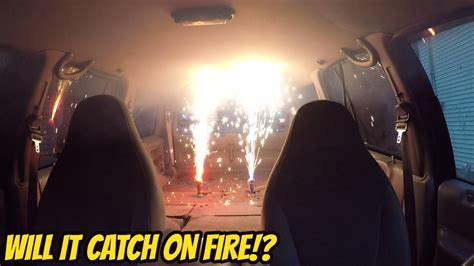 Lighting Off Fireworks Inside A Car Youtube