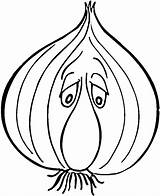 Garlic Coloring Sad Cliparts Clipart Pages Printable Supercoloring Library Clip sketch template