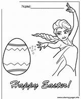 Coloring Let Go Elsa Easter Colouring Pages Printable sketch template