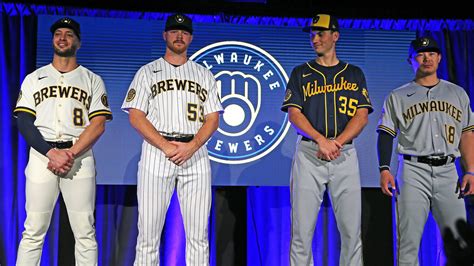 brewers hit  home run  uniform  logo unveiling monday night