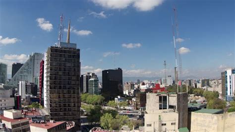 mexico df skyline financial  dubassy  time lapse   mexico city