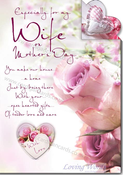 wife  mothers day greeting cards  loving words