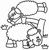 Sheep Coloring Pages Minecraft Kids Eating Eid Coloring4free Drawing Animal Grass Drawings Cartoon Childrens Cliparts Animated Clipart Sheeps Getcolorings Printable sketch template